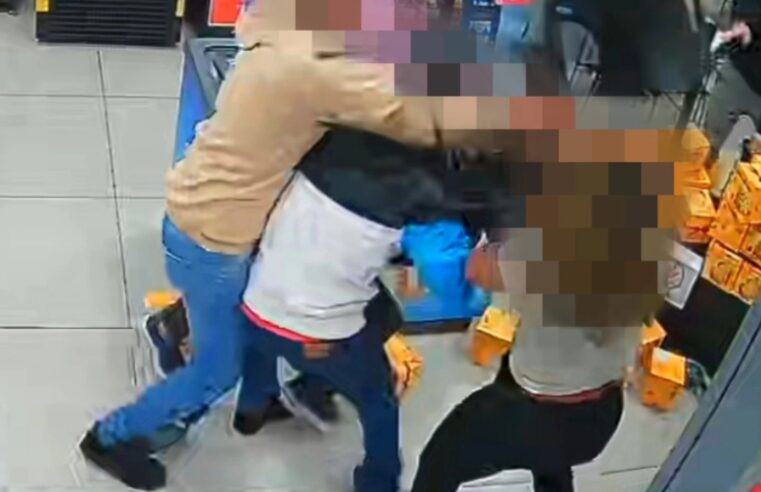 DOIS ROUBOS EM LOJA OXXO DO RUDGE RAMOS DURANTE MADRUGADAS SEGUIDAS; UM DELES TERMINA EM LUTA CORPORAL