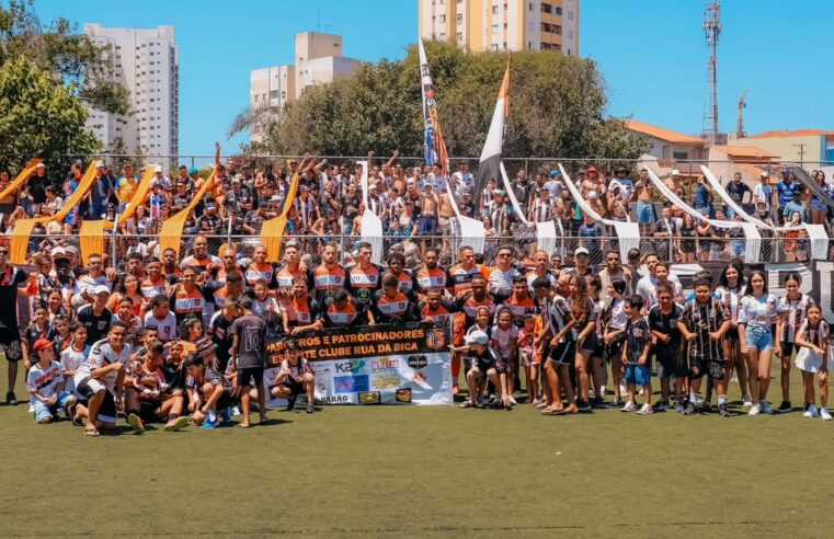 RUA DA BICA BATE O ESTRELA DO SUÍSSO E FATURA TÍTULO DA 2ª DIVISÃO DA LIGA DE FUTEBOL DE SÃO BERNARDO