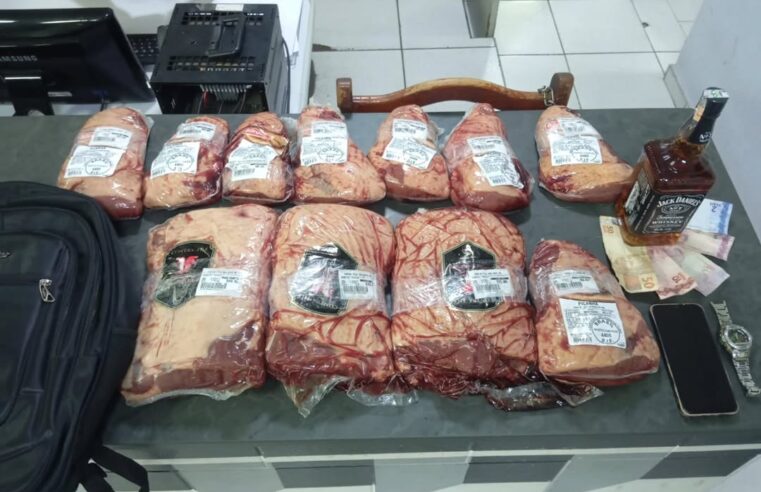 POLÍCIA MILITAR PRENDE DOIS HOMENS POR FURTO DE CARNES E BEBIDAS EM MERCADO DE SÃO BERNARDO