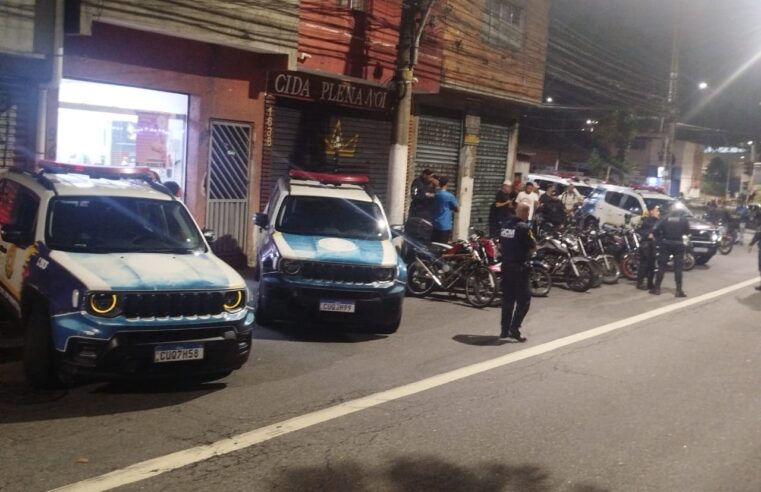 GCM APREENDE 17 MOTOCICLETAS E 2 CICLOMOTORES EM OPERAÇÃO NA AVENIDA LUIZ PEQUINI, EM SÃO BERNARDO