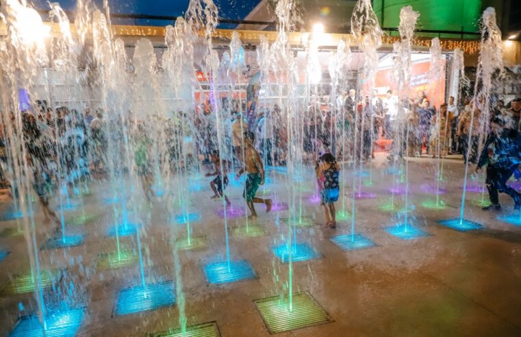 PISTA DE PATINAÇÃO NO GELO, PARQUE DE DIVERSÕES E FONTE INTERATIVA MOVIMENTAM AS FÉRIAS DE VERÃO EM SÃO BERNARDO