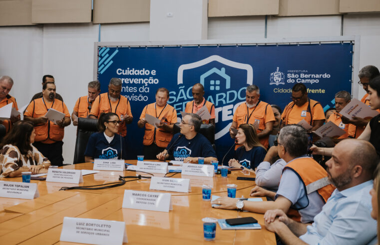 OPERAÇÃO SÃO BERNARDO PROTEGE É LANÇADA COM FOCO NA PREVENÇÃO PARA PERÍODO DE CHUVAS