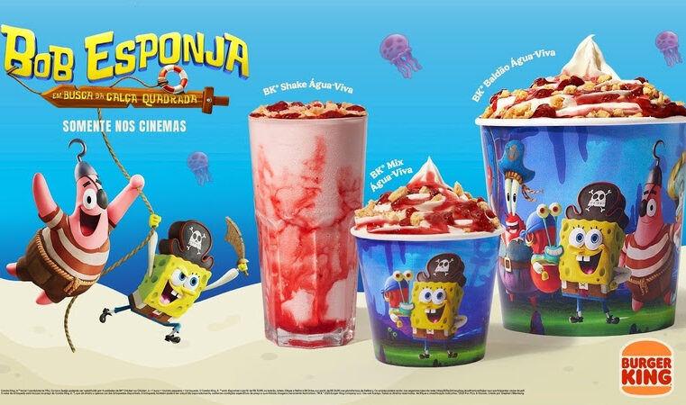 BURGER KING® MERGULHA NA FENDA DO BIQUÍNI E LANÇA PRODUTOS EM COMEMORAÇÃO AO NOVO FILME DO BOB ESPONJA