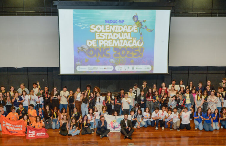 16 ESTUDANTES DA REDE ESTADUAL DO ABC CELEBRAM MEDALHAS NA OLIMPÍADA NACIONAL DE CIÊNCIAS