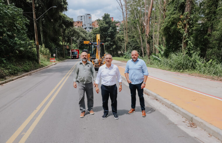 REQUALIFICAÇÃO DE NOVO TRECHO DA ESTRADA DOS ALVARENGAS, EM SÃO BERNARDO, AVANÇA E SERÁ ENTREGUE AINDA EM JANEIRO