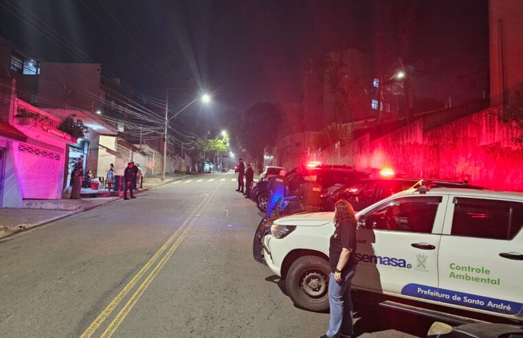 SANTO ANDRÉ AUTUA ESTABELECIMENTOS EM OITO BAIRROS DURANTE OPERAÇÃO SONO TRANQUILO