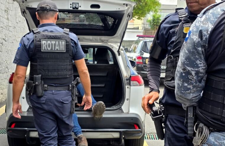 ROTAM DA GCM DE SÃO CAETANO PRENDE HOMEM EM FLAGRANTE POR FURTO NO SANTA PAULA