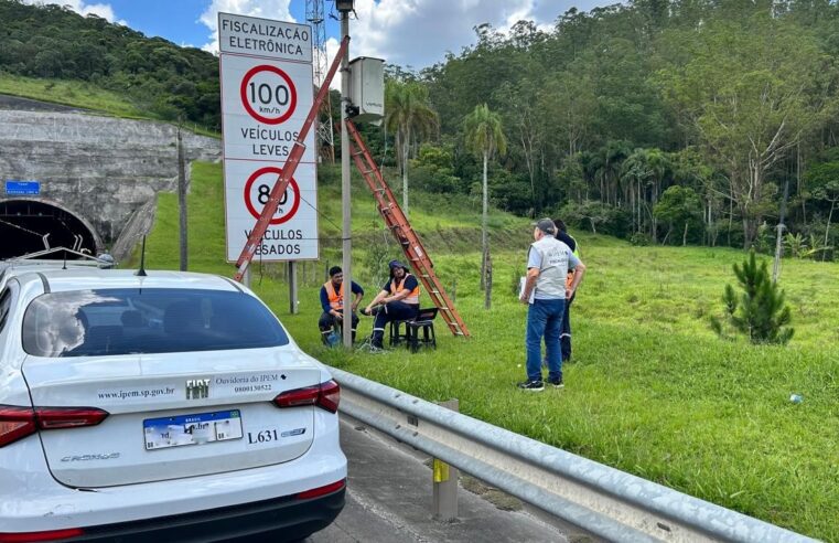 EM RIBEIRÃO PIRES, IPEM-SP VERIFICA RADAR NO RODOANEL MÁRIO COVAS