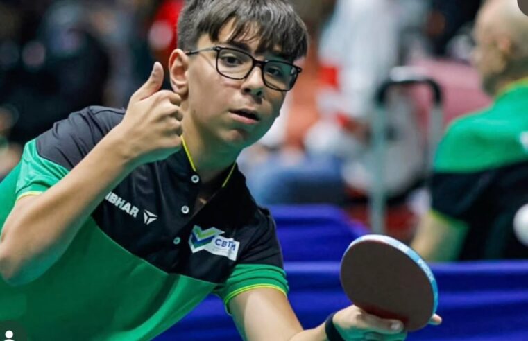 JOVEM ATLETA DO TÊNIS DE MESA PARALÍMPICO DE SÃO BERNARDO É PROMESSA NO ESPORTE ADAPTADO