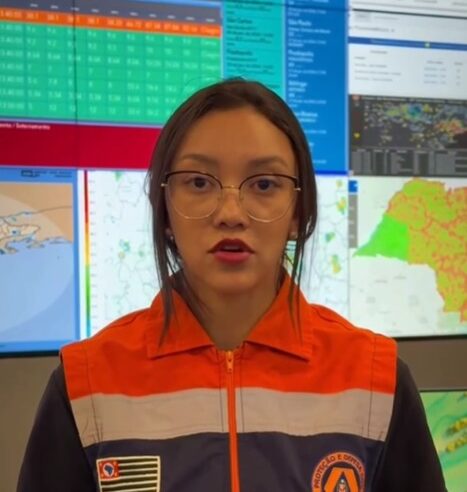 DEFESA CIVIL EMITE ALERTA PARA TEMPORAIS E MOBILIZA GABINETE DE CRISE NO ESTADO DE SP