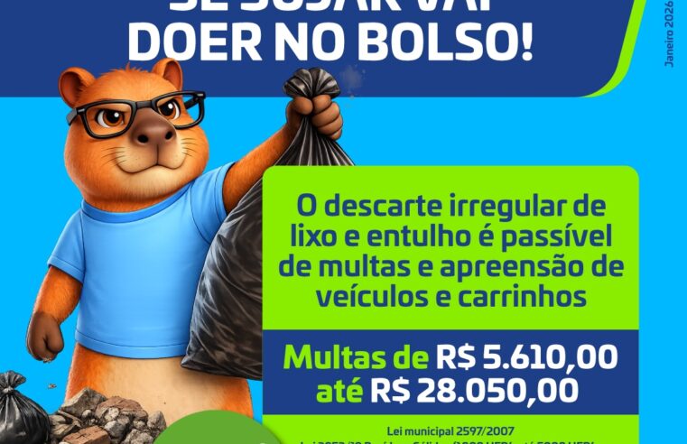 DIADEMA LANÇA CAMPANHA PELA LIMPEZA DA CIDADE E ELEVA MULTA POR DESCARTE IRREGULAR DE LIXO