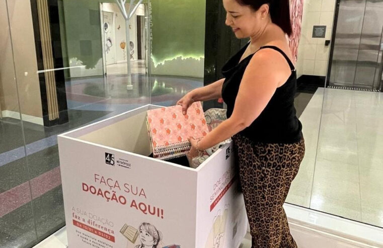 SHOPPING METRÓPOLE PROMOVE CAMPANHA DE ARRECADAÇÃODE MATERIAIS ESCOLARES E LIVROS LITERÁRIOS