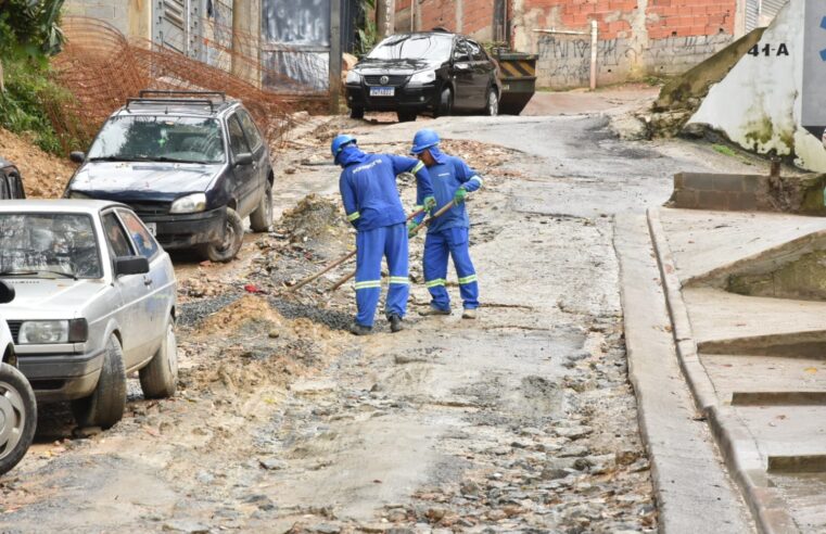 SANTO ANDRÉ AVANÇA EM OBRAS DE INFRAESTRUTURA E DRENAGEM NO MORRO DA KIBON