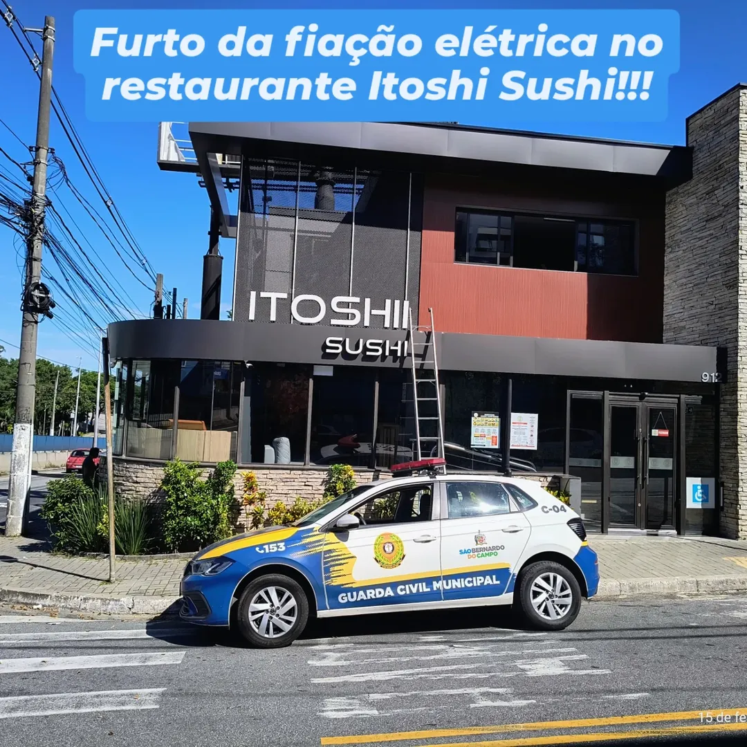 GCM DE FOLGA DETÉM HOMEM APÓS FURTO DE FIAÇÃO EM RESTAURANTE