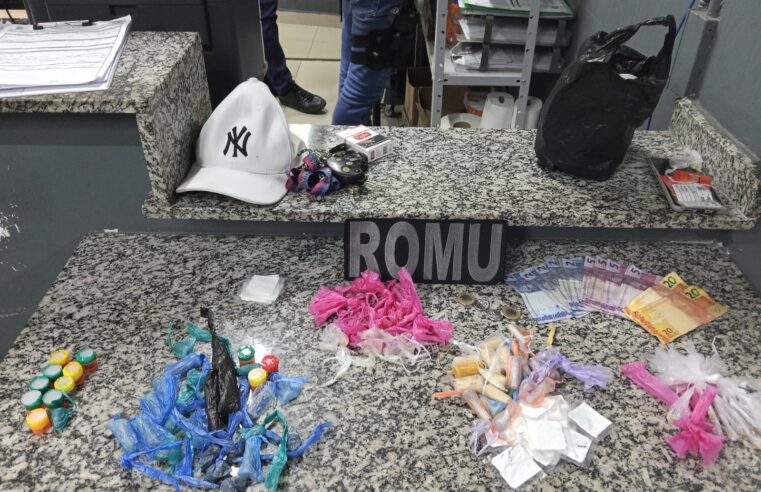 DIADEMA APREENDE DROGAS E SUSPEITO POR TRÁFICO