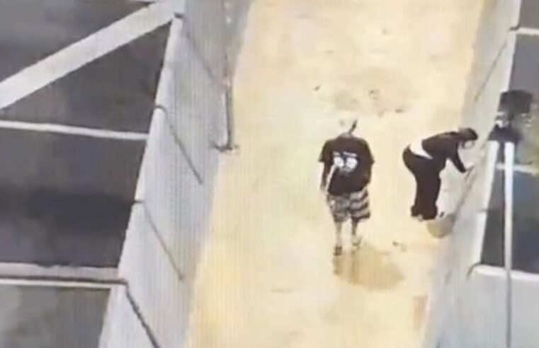 VÍDEOMONITORAMENTO DA GCM FLAGRA PICHAÇÃO NO CENTRO E RESPONSÁVEL É MULTADA EM MAIS DE R$ 9 MIL