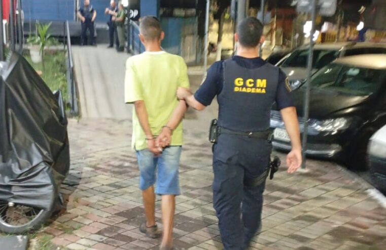GCM DE DIADEMA PRENDE SUSPEITO DE FURTO A MERCADO