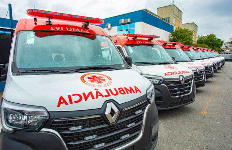 SAMU DIADEMA RECEBE NOVE AMBULÂNCIAS NOVAS