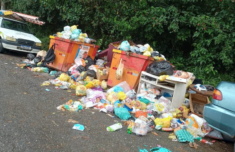 COLETA DE LIXO É NORMALIZADA NO PARQUE IMIGRANTES APÓS CAMINHÃO NÃO CONSEGUIR ACESSAR A VIA