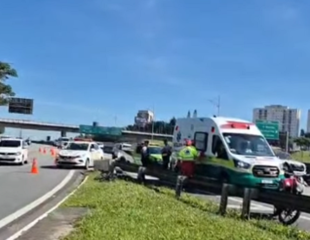 CICLISTA MORRE APÓS SER ATROPELADO POR MOTOCICLETA NO KM 22 DA VIA ANCHIETA, EM SÃO BERNARDO