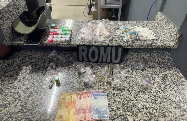 GCM DE DIADEMA APREENDE DROGAS E SUSPEITO POR TRÁFICO