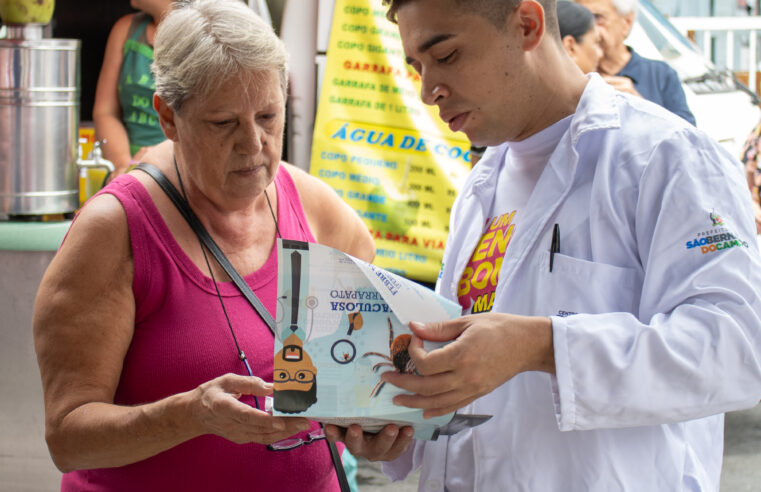 AÇÃO EM FEIRA DA PAULICÉIA, EM SÃO BERNARDO, OFERECE PREVENÇÃO E PROMOÇÃO DE SAÚDE 