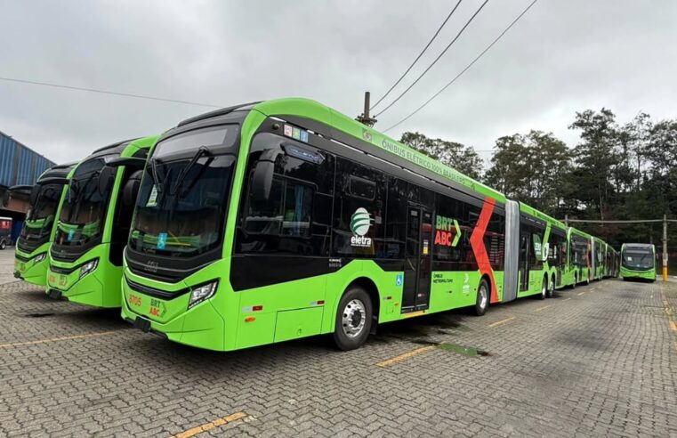 BRT-ABC RECEBE ÔNIBUS ELÉTRICOS PARA TESTES EM SÃO BERNARDO