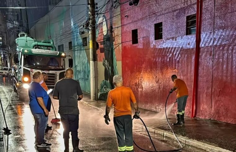 FORÇA-TAREFA ATUA EM DIFERENTES PONTOS APÓS CHUVA FORTE EM SÃO BERNARDO