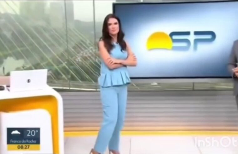 APRESENTADORA SABINA SIMONATO SE EMOCIONA AO NOTICIAR MORTE DE COLEGA