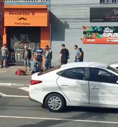 ATROPELAMENTO É REGISTRADO NA RUA TIRADENTES