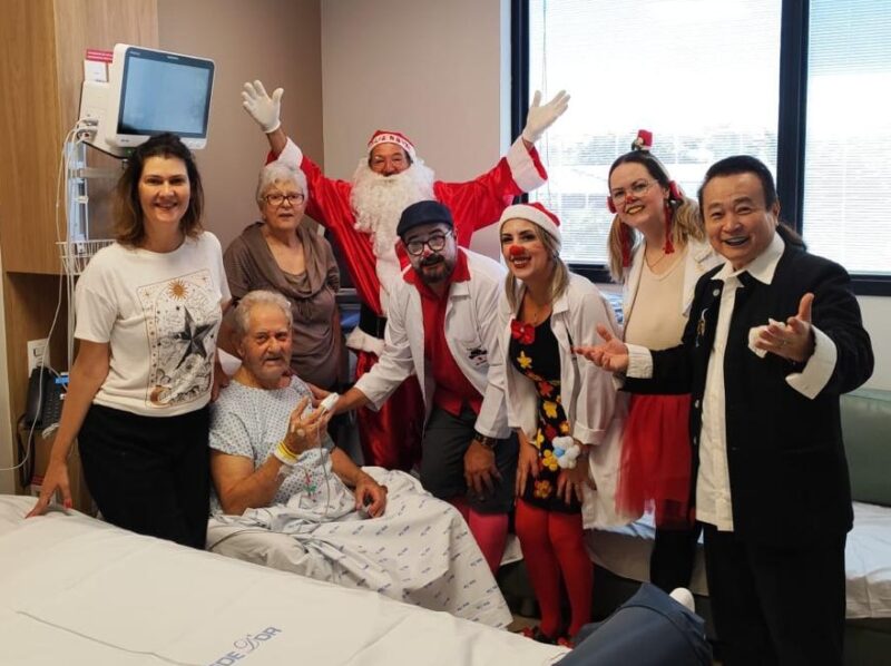 HOSPITAL SÃO LUIZ SÃO BERNARDO RECEBE VISITA DO GRUPO PALHAÇOS DA SAÚDE