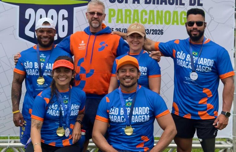 PARACANOAGEM DE SÃO BERNARDO CONQUISTA DEZ MEDALHAS NA COPA BRASIL
