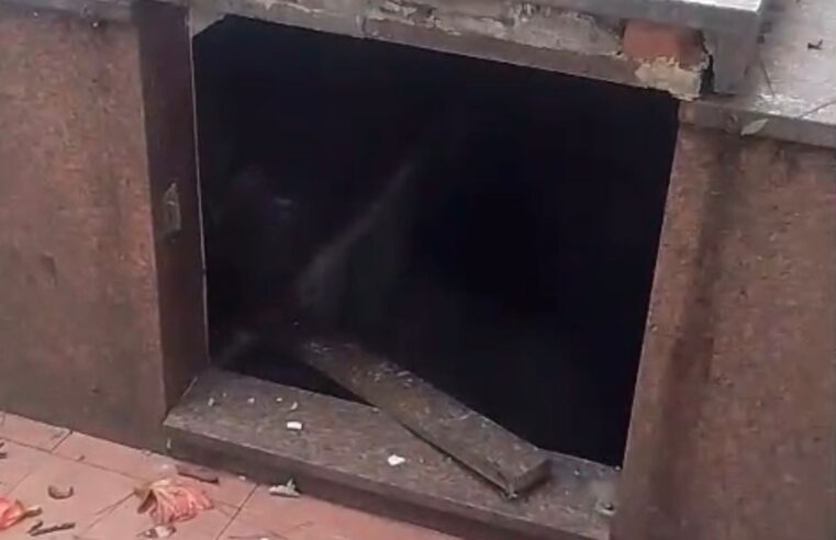 SUSPEITO DE FURTOS NO CEMITÉRIO É PRESO