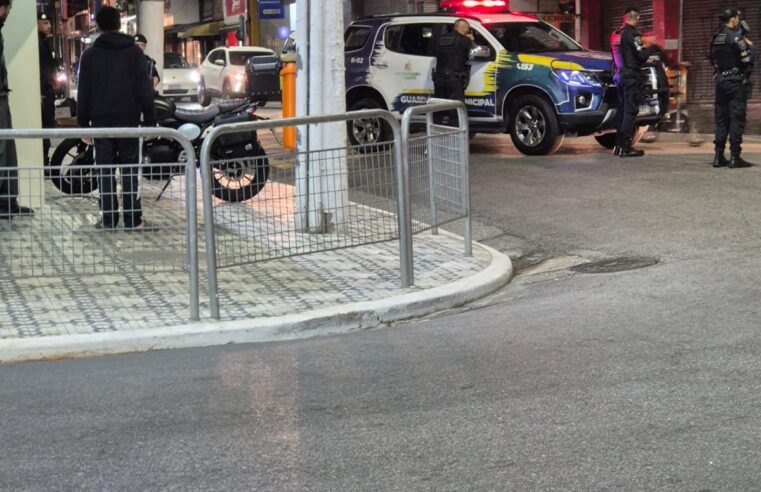 TENTATIVA DE ROUBO DE MOTO EM FRENTE AO OXXO TERMINA COM SUSPEITO DETIDO PELA GCM NA MARECHAL, EM SÃO BERNARDO
