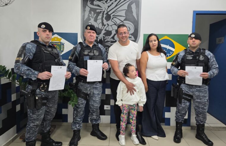 AÇÃO RÁPIDA DA GCM DE SÃO CAETANO SOCORRE CRIANÇA EM CRISE CONVULSIVA E FAMÍLIA RETORNA PARA AGRADECER ATENDIMENTO