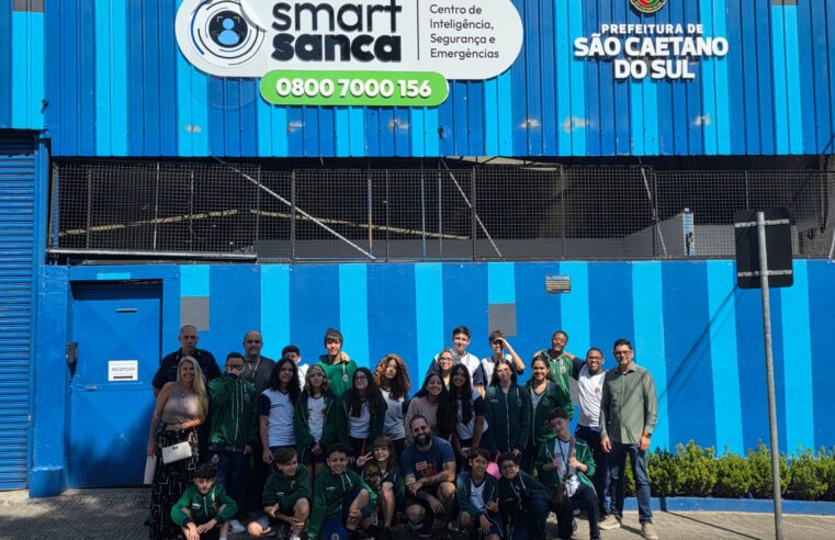 ALUNOS DA EMEF OSWALDO SAMUEL MASSEI VISITAM O SMART SANCA E CONHECEM TECNOLOGIAS APLICADAS À SEGURANÇA
