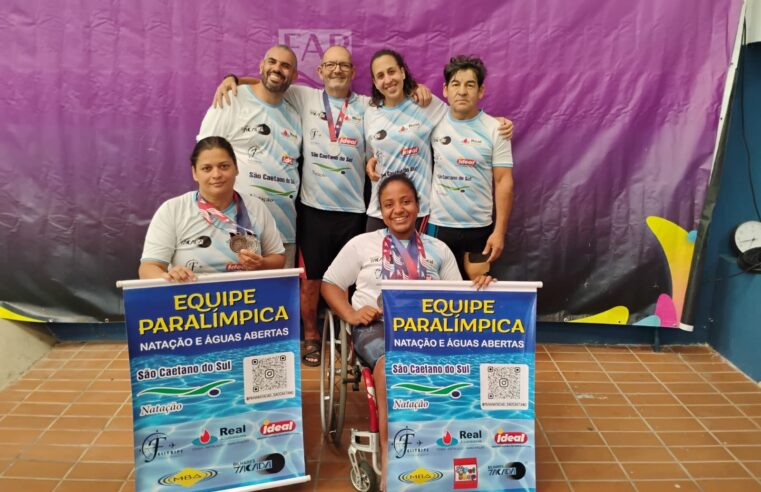 SÃO CAETANO SEDIA CAMPEONATO PAULISTA DE INVERNO DE PARANATAÇÃO E EQUIPE CONQUISTA NOVE MEDALHAS