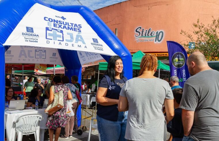 MORADORES PODEM CONSULTAR AGENDAMENTO E TER INFORMAÇÕES DE EXAMES EM FEIRAS LIVRES DE DIADEMA