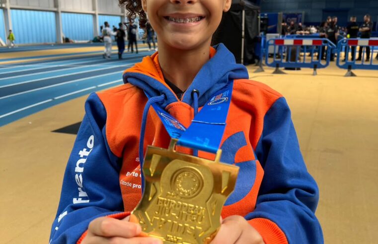 AOS 11 ANOS, ATLETA DE SÃO BERNARDO CONQUISTA MAIS UM TÍTULO EUROPEU DE JIU-JITSU EM DUBLIN