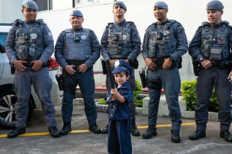 PM FAZ SURPRESA E REALIZA SONHO NO ANIVERS&Aacute;RIO DE CRIAN&Ccedil;A DE 3 ANOS NO RUDGE RAMOS