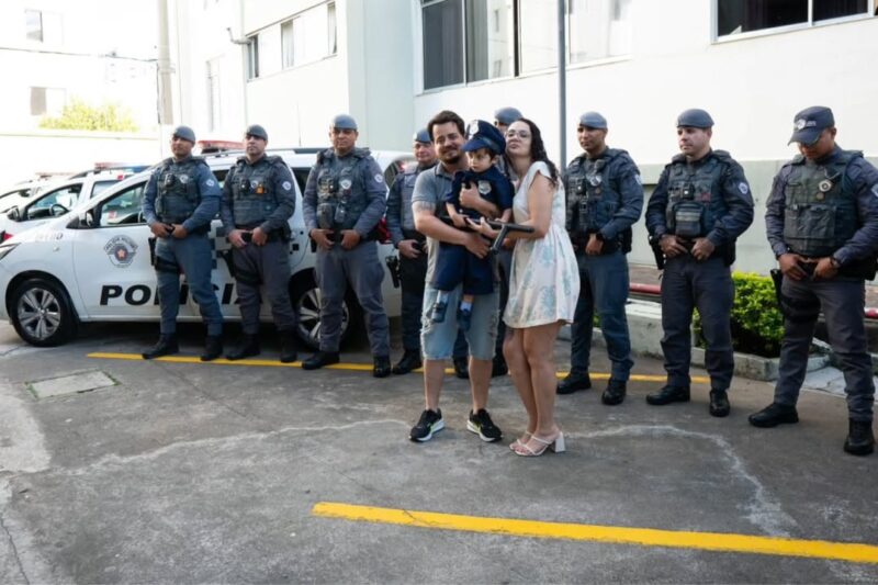 PM FAZ SURPRESA E REALIZA SONHO NO ANIVERS&Aacute;RIO DE CRIAN&Ccedil;A DE 3 ANOS NO RUDGE RAMOS