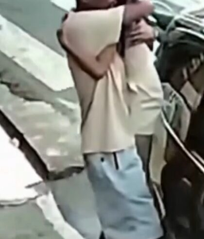 VÍDEO FLAGRA ALÍVIO E DESESPERO: PAI ABRAÇA FILHA QUE ESCAPOU POR CENTÍMETROS DE ATROPELAMENTO FATAL EM DIADEMA