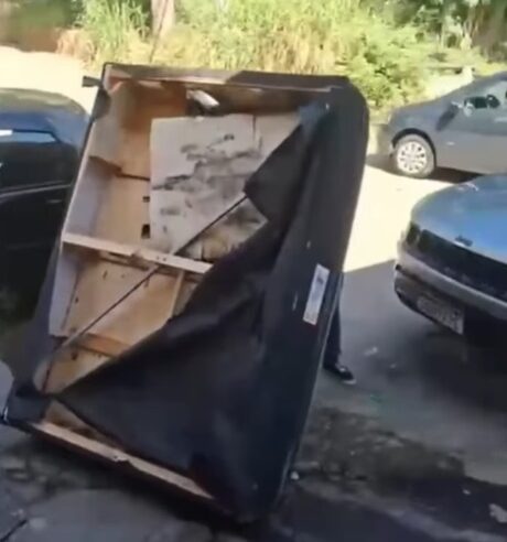 VÍDEO MOSTRA DESCARTE IRREGULAR EM CAÇAMBA NO MONTANHÃO