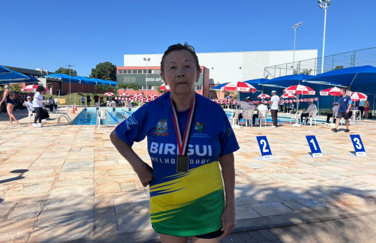 ATLETA DE 93 ANOS COMPETE EM TRÊS MODALIDADES NO JOMI: ‘SE DEIXAR FAÇO MAIS UMA OU DUAS’