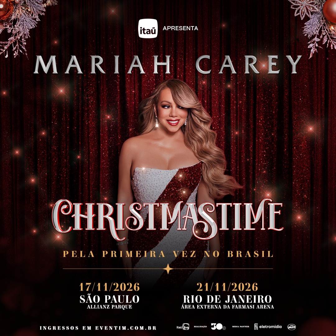 MARIAH CAREY TRAZ SEU MÁGICO SHOW DE NATAL AO BRASIL PELA PRIMEIRA VEZ