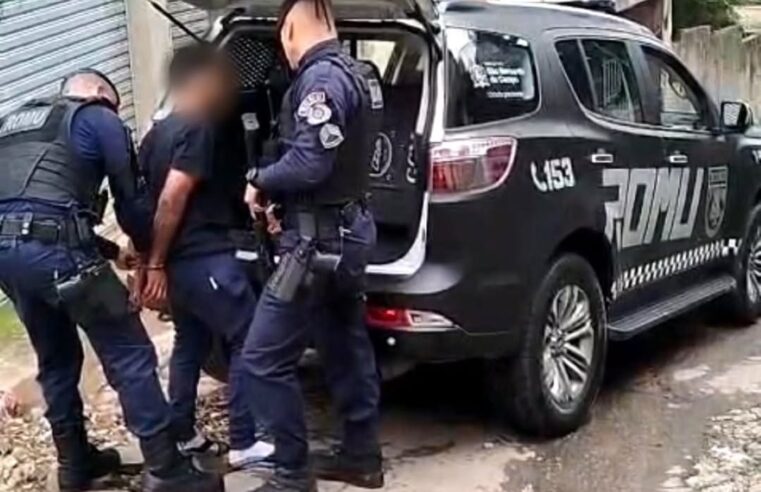ROMU PRENDE HOMEM PROCURADO POR VIOLÊNCIA DOMÉSTICA NO FERRAZÓPOLIS EM SÃO BERNARDO
