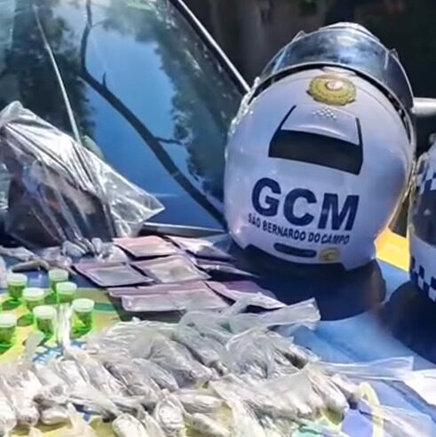 EQUIPE DE MOTOS DA GCM APREENDE 331 PORÇÕES DE ENTORPECENTES NO PARQUE IMIGRANTES