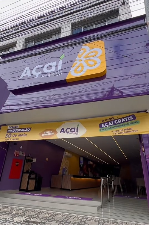 PRIMEIRA AÇAÍ DA OGGI DO ABC INAUGURA SÁBADO NA MARECHAL COM COPO DE 500 ML GRÁTIS PARA 100 CLIENTES