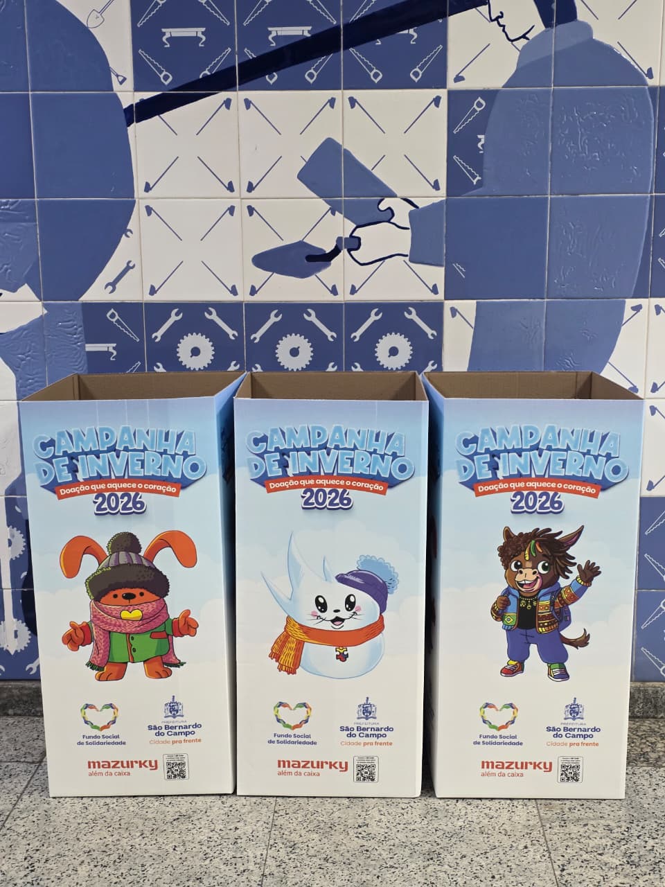 CAMPANHA DE INVERNO DO FUNDO SOCIAL DE SÃO BERNARDO DISPONIBILIZA MAIS DE 50 PONTOS PARA ARRECADAÇÃO