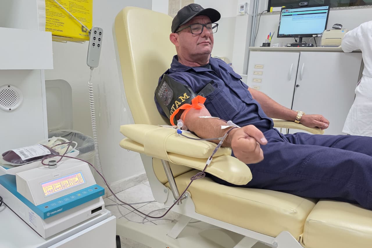 GCM DE SÃO CAETANO PROMOVE MAIS UMA EDIÇÃO DA CAMPANHA AZUL MARINHO DE DOAÇÃO DE SANGUE